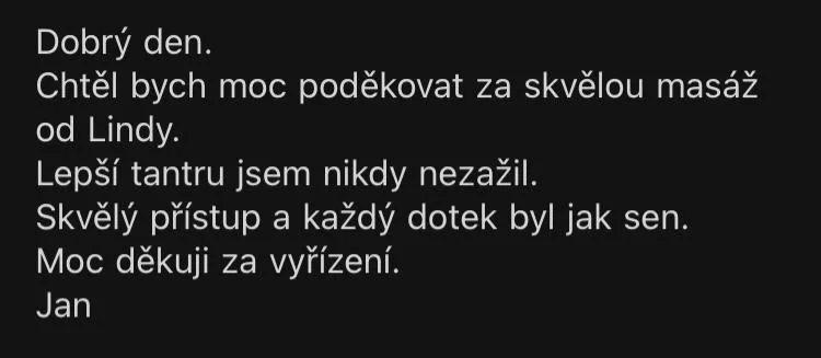 Zpráva od klienta